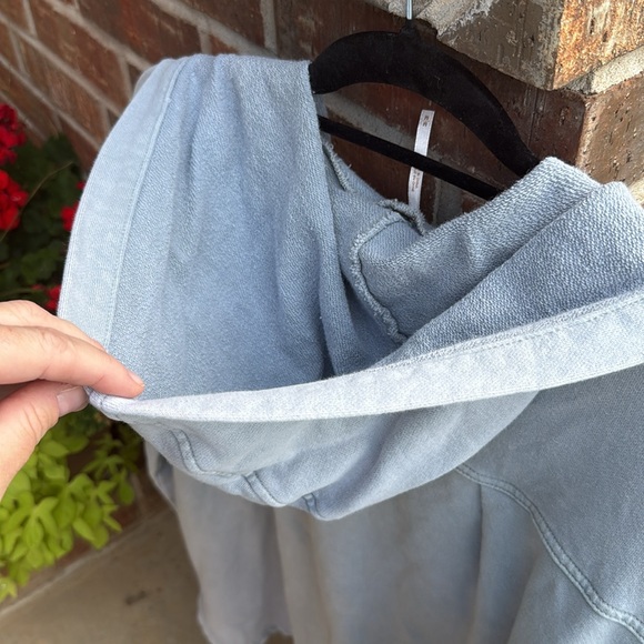 Free People Light Blue Hooded Jacket - Picture 16 of 16